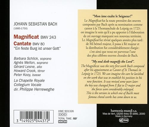 Miniatura 2 de J. S. Bach Magnificat BWV 243 Cantata BWV 80
