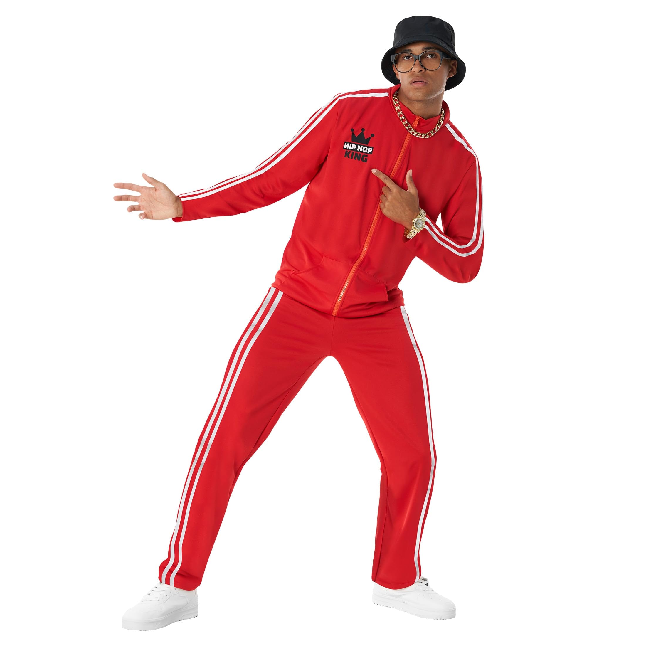 Morph Disfraz Años 80 Hombre, Disfraz Rapero Halloween Hombre