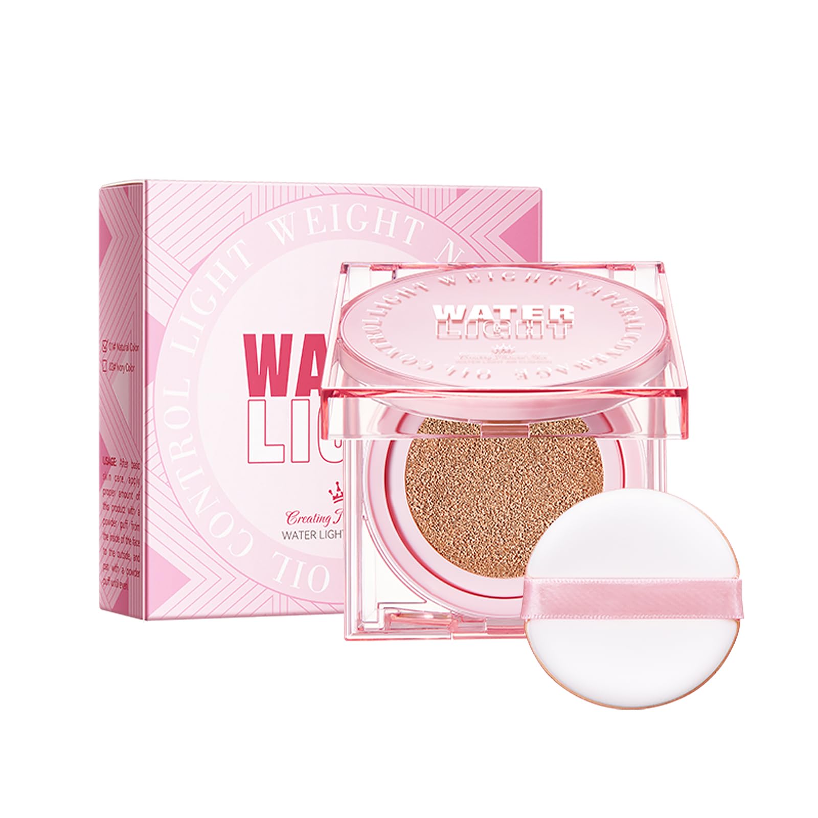 Base De Maquillaje En Cushion, Líquida Fundación, Base Maquillaje Cobertura Total, Bb Cream Foundation Base De Maquillaje De Cobertura, Corrector Perfecto, Hidratante E Iluminador (Natural)