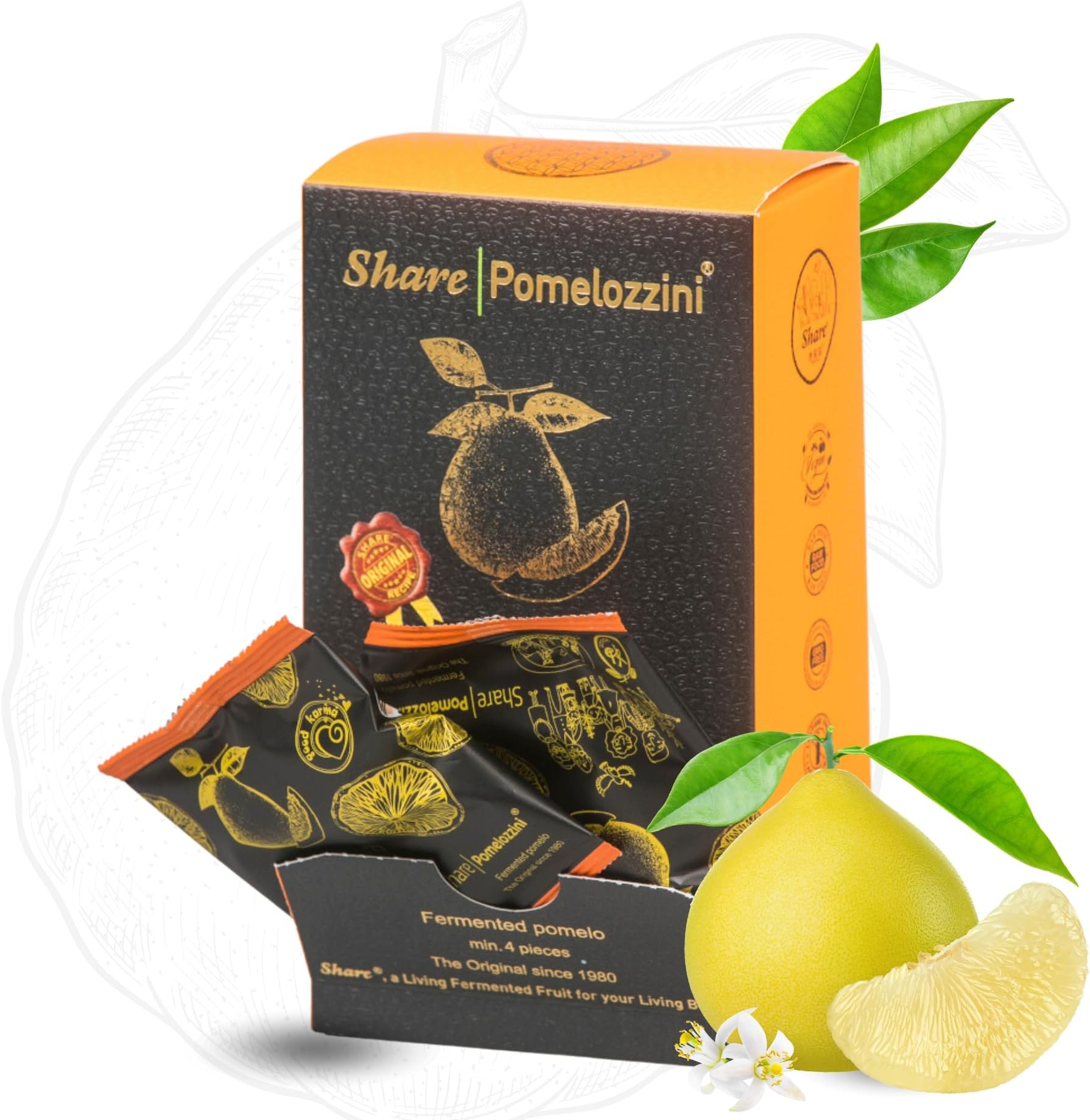 Share Pomelozzini (32g Starter Box), 30+ month fermented Pomelo, made in Switzerland