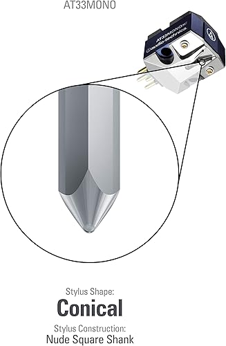 Miniatura 3 de Audio-Technica Cartucho giratorio de bobina móvil doble AT33MONO