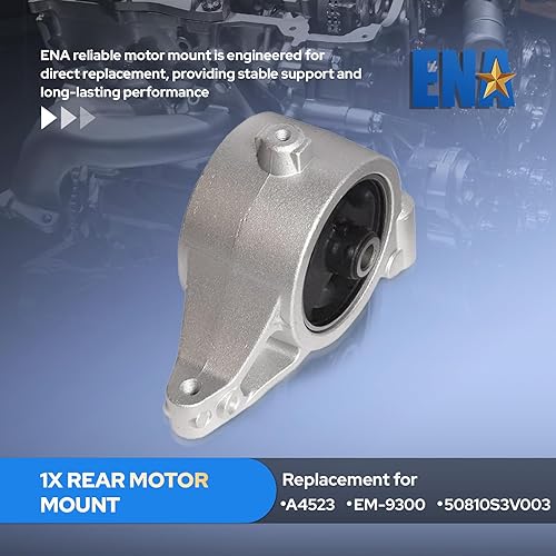 Miniatura 5 de ENA Juego de 5 motores de motor y montaje Trans 2001 2002 2003 2004 2005 compatible con Acura Honda MDX Pilot 3.5L 4WD repuesto para A4519HY A4551