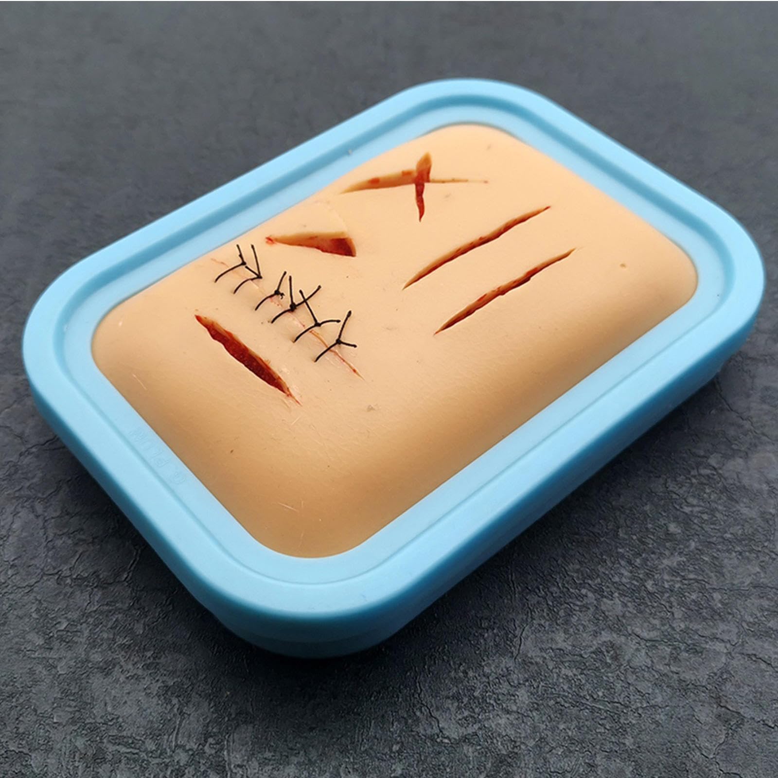 Kit per La Pratica della Sutura per Studenti di Medicina, Strumenti per La Sutura del Cuscinetto in Silicone, Perfetti per La Pratica e La Dimostrazione Educativa