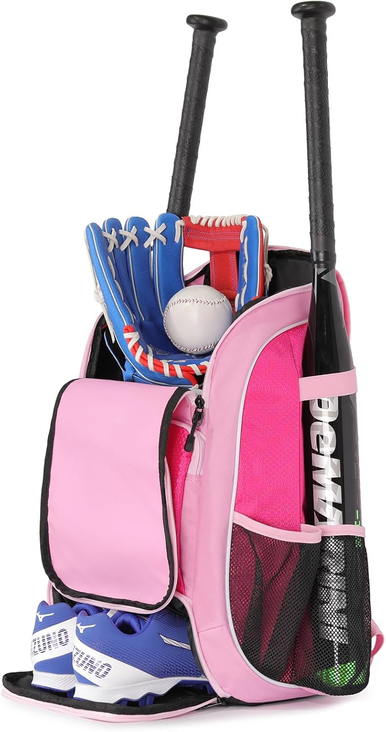 Baseball & Softball Backpack Equipment Bag | Youth & Adult | Multiple Colors