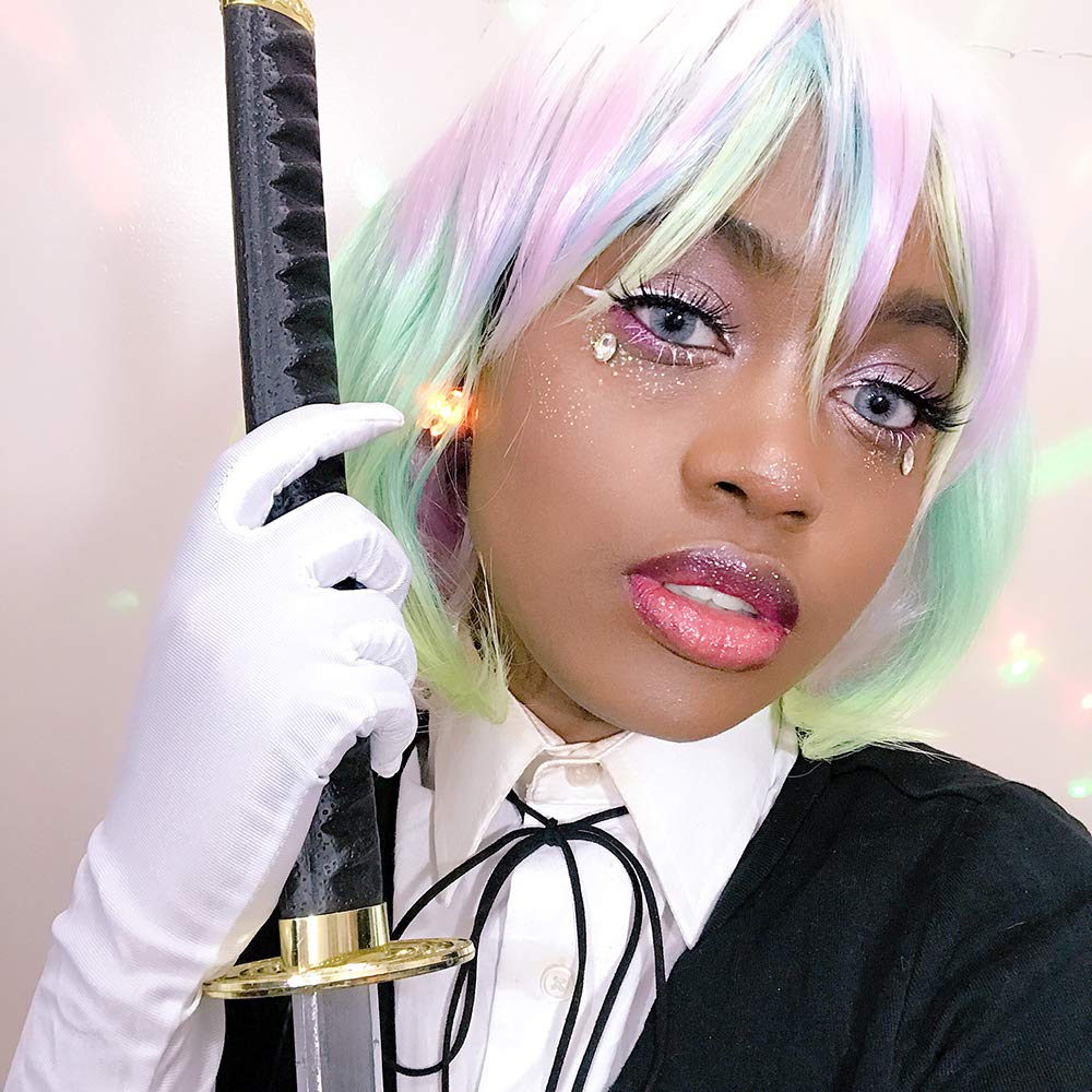 Nuoqi Diamond Cosplay Wig Womens Anime Gems Hairs ZY282