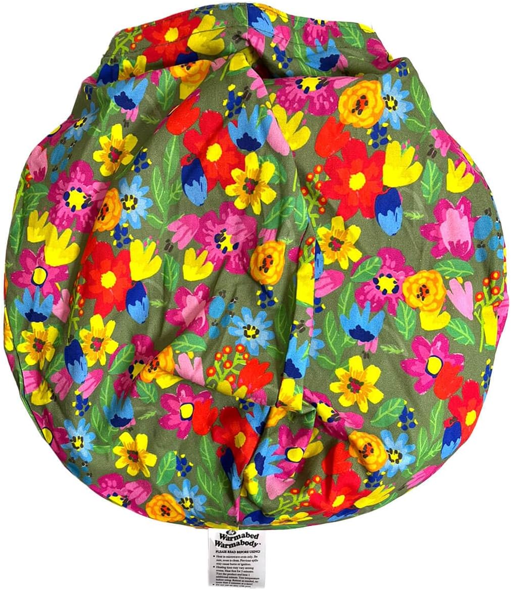 Hot Pockets Natural Bed Warmer for Hot & Cold Therapy - Reusable Heat Pads for Discomfort Reduction - Spring Flowers