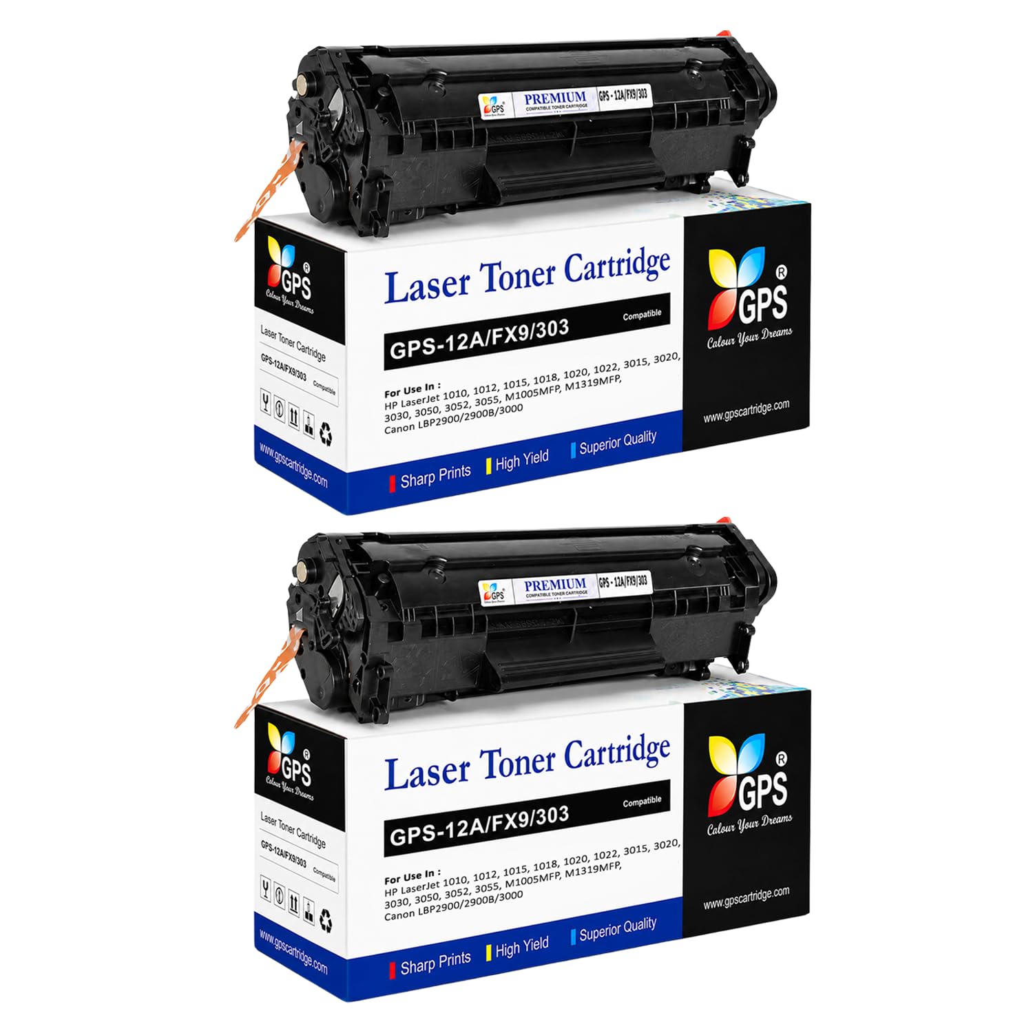 GPS Colour Your Dreams 12A Toner Cartridge - Compatible with HP Laserjet 12 a 1010, 1005 , 1020 Plus, 1022, 1022n, 3030 , M1005 Suitable with Canon LBP 2900b Printer Cartridge (Laser Black)-image-24
