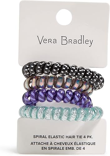 Miniatura 4 de Vera Bradley Juego de 4 ligas elásticas para el cabello para mujer