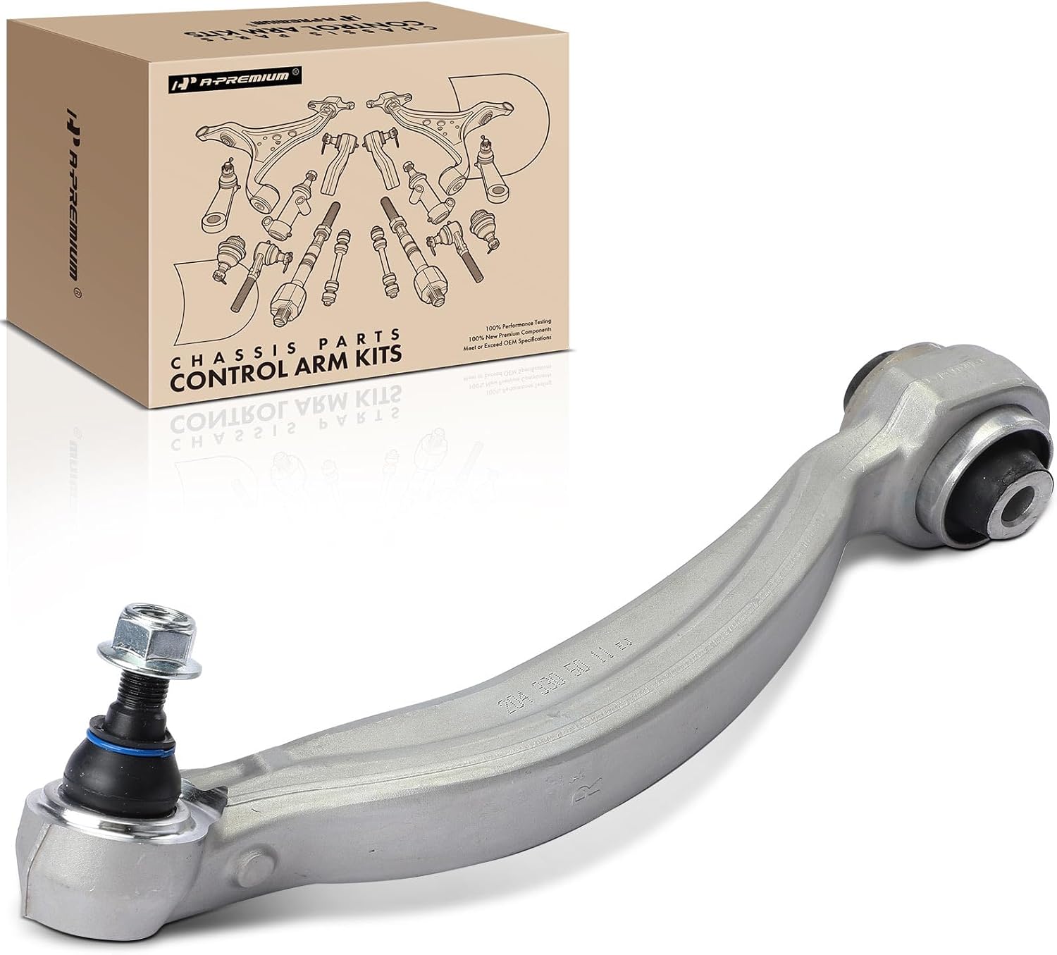 A-Premium Front Right Lower Control Arm with Ball Joint, Compatible with Mercedes-Benz C63 AMG 2008-2011, CLK63 AMG 2007-2008