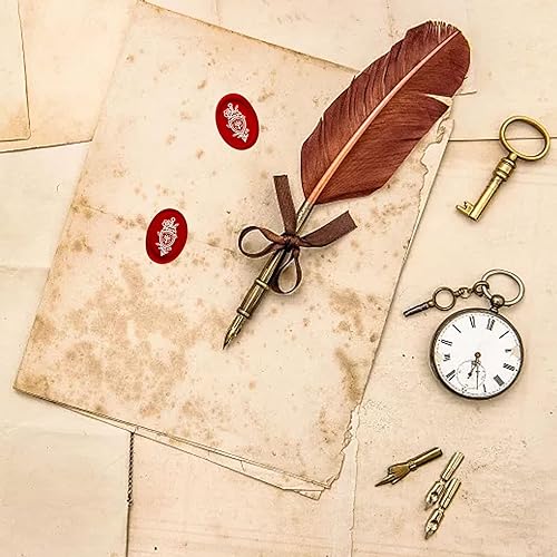 Miniatura 5 de CRASPIRE Sello de cera, escudo de espada, sello de cera de sellado de rosas, sellos de cobre, cabeza de sello de latón extraíble retro con mango de