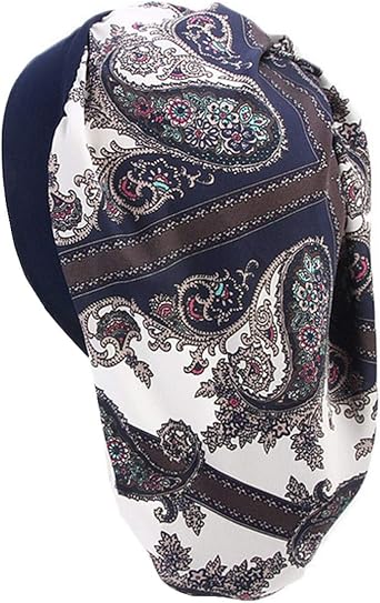 Qianmome Unisex Open Wide Elastic Band Satin Pocket Bonnet Silky Dreadlock Braids Baggy Long Cylinder Sleeping Cap
