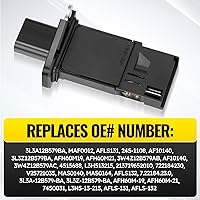 Vista 6 de Medidor de flujo de aire masivo MAF Sensor para Ford E150 E250 E350 E450 F150 F250 F350 F450 F550 Escape Lincoln MKX MKZ Mazda 6 CX-9 Mercury