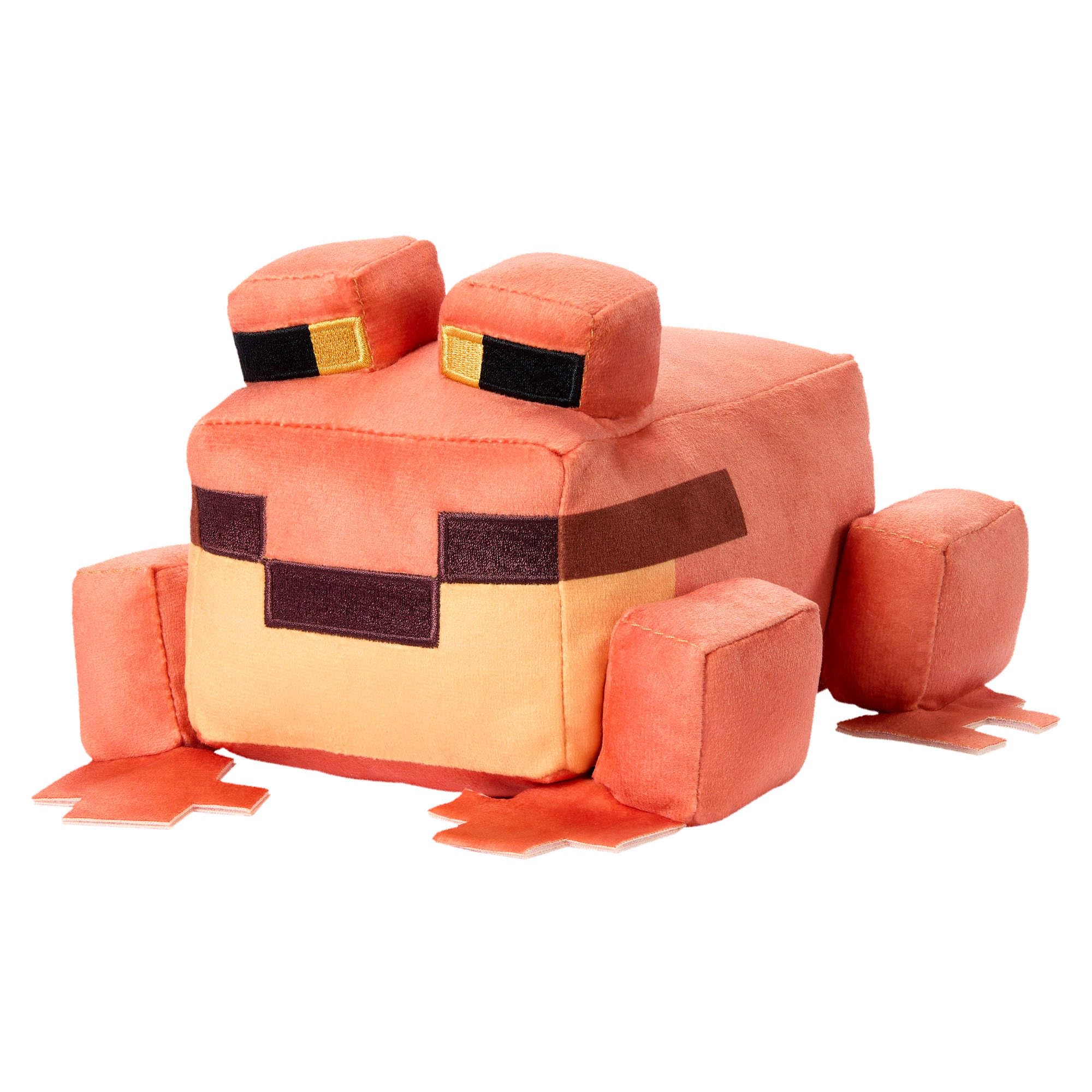 Mattel Minecraft Plush Frog Toy, Collectible Stuffed Animal, 8-inch Soft Doll Inspired by Video Game Character, JDW11