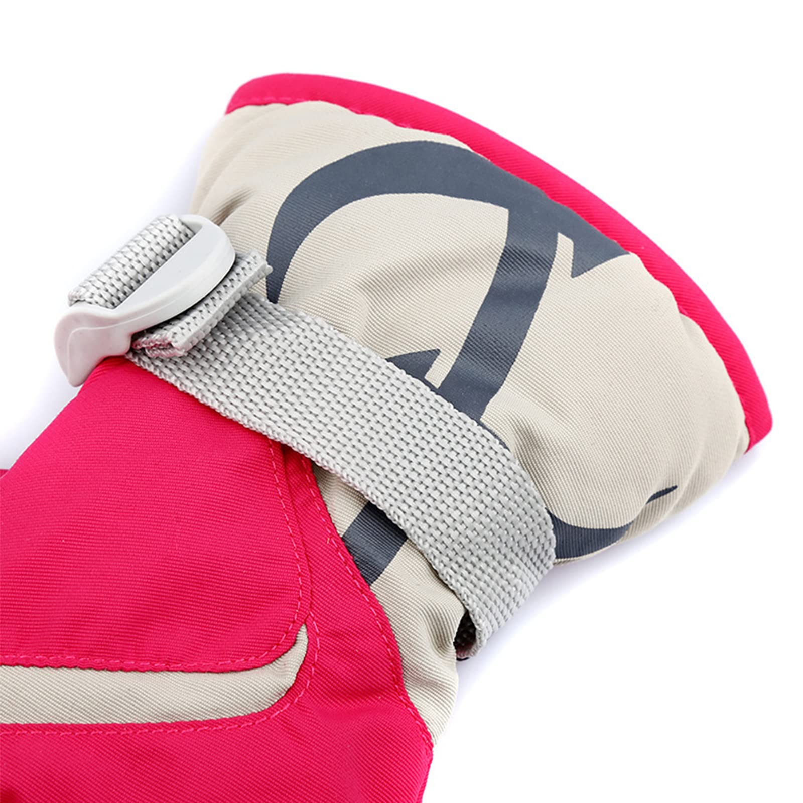 Guanti da Sci per Bambini All'aperto Ragazzi Ragazze Inverno Caldo Antivento Sport Guanti Termici per Bambini Guanto Regolabile Traspirante