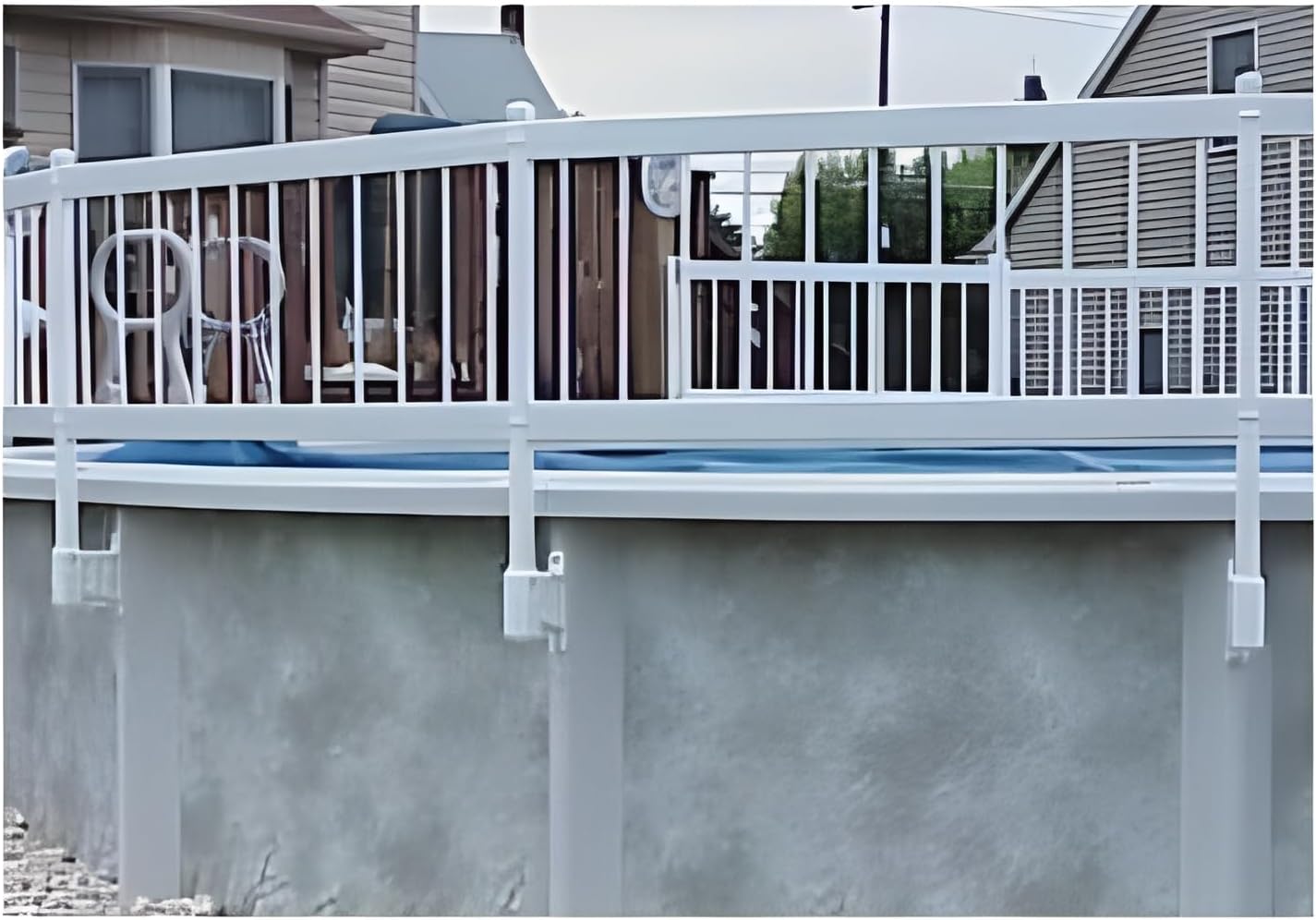 Vinyl Works24-Inch Taupe Premium Resin Above-Ground Pool Fence Kit B - 3 Sections