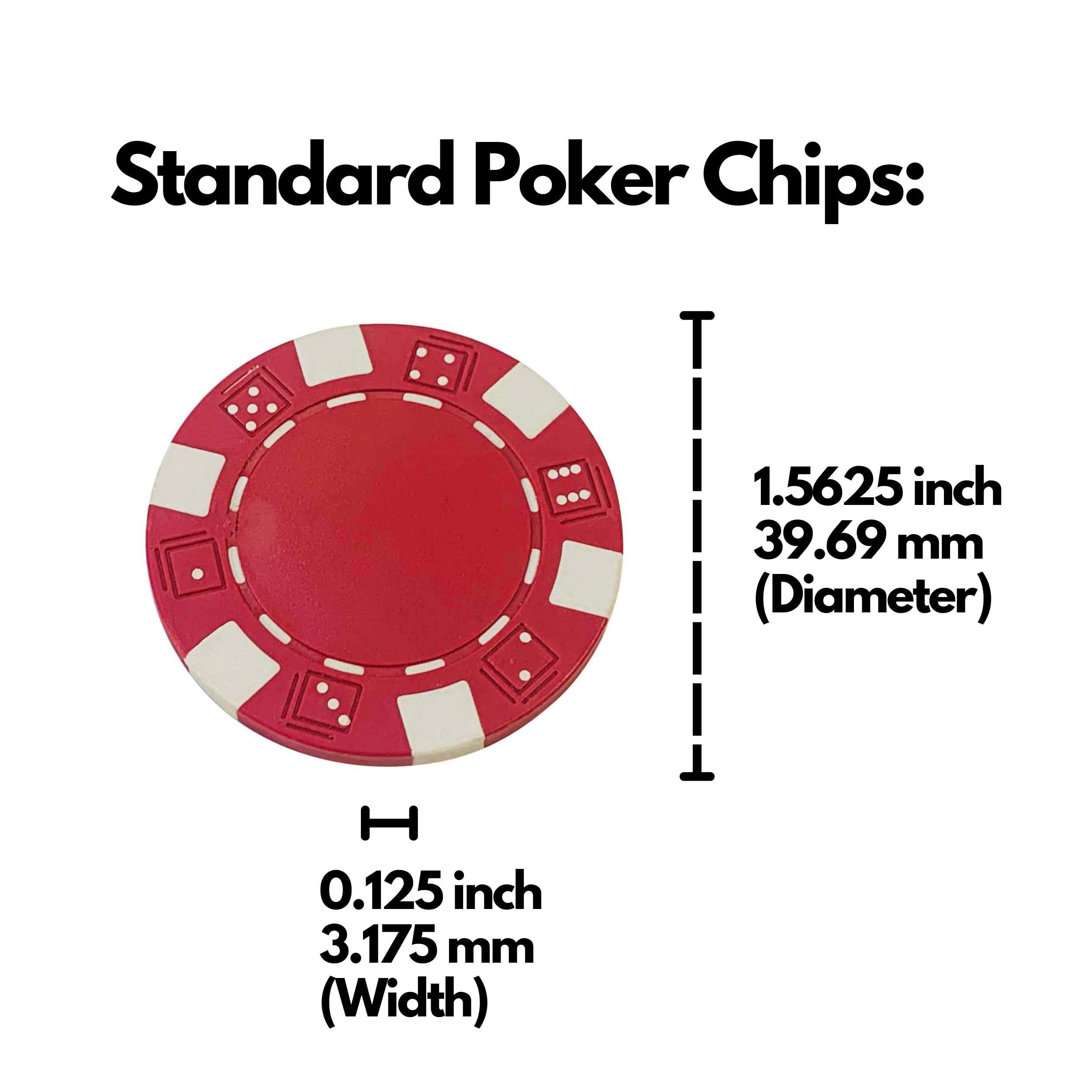 Amazon.com: WE Games Clay Poker Chips 25 Bulk Set Red, Stripes