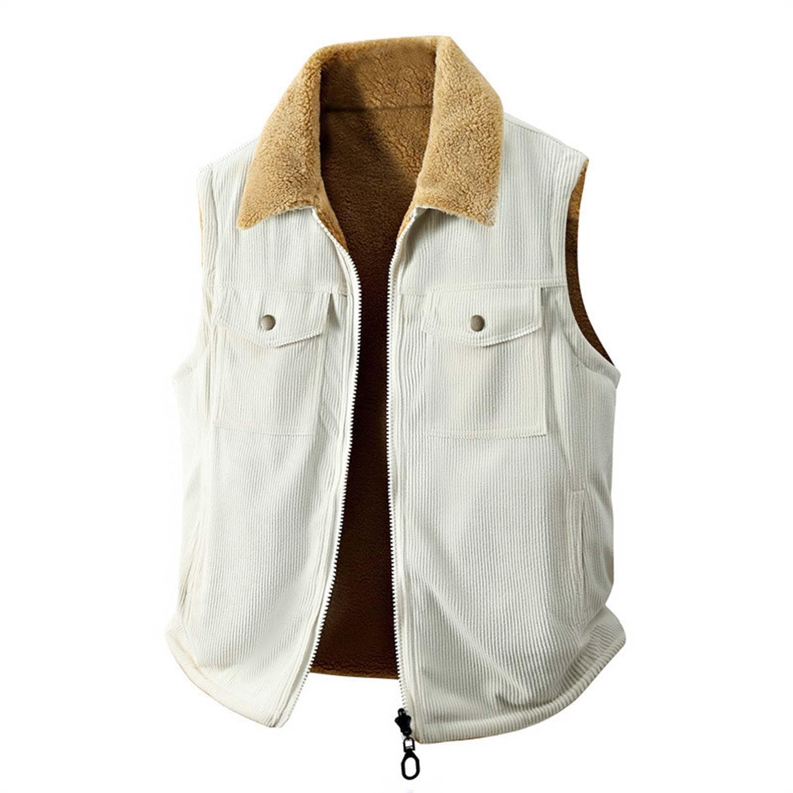 Genérico Chaleco Plumas Ligero Hombre,Chalecos Acolchados Invierno Plumon Guateado chaqueta térmica para correr acolchado con bolsillos Aislado Deportivo Gilet Exteriores Talla Grande