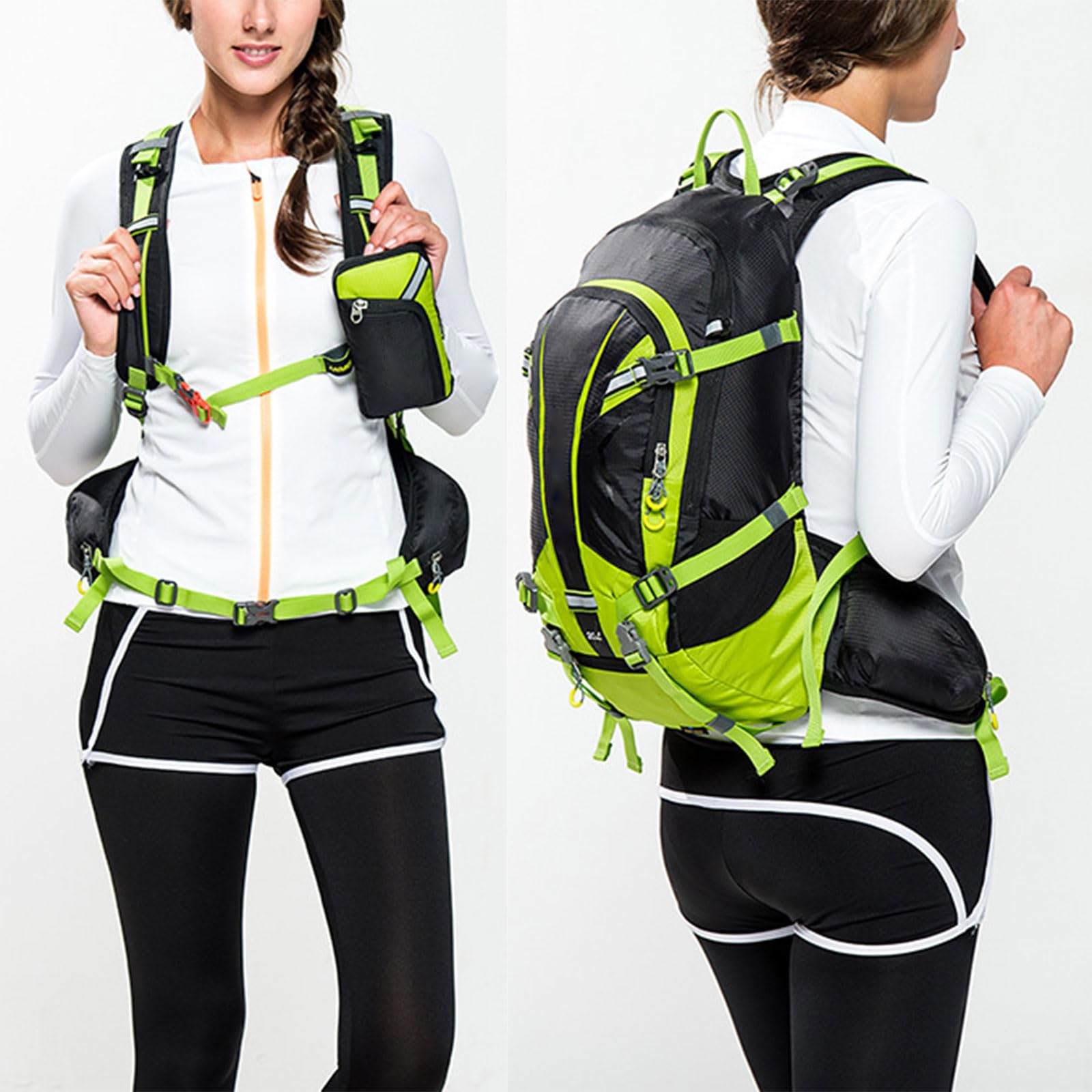 Grande capacità zaino sport palestra borsa doppia spalla con tracolla regolabile palestra borsone pieghevole viaggio ciclismo