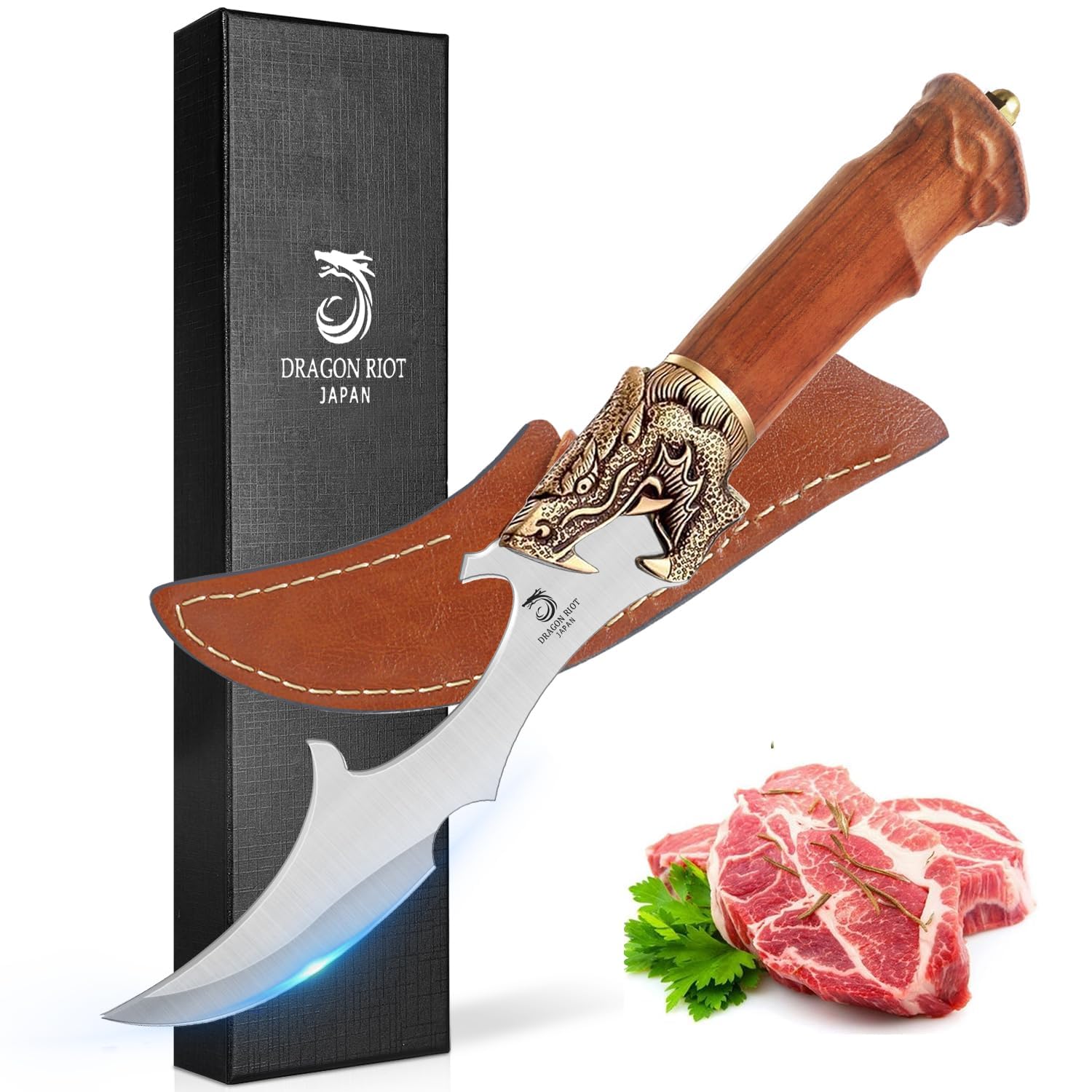 DRAGON RIOT Boning Knife - High Carbon Steel -7