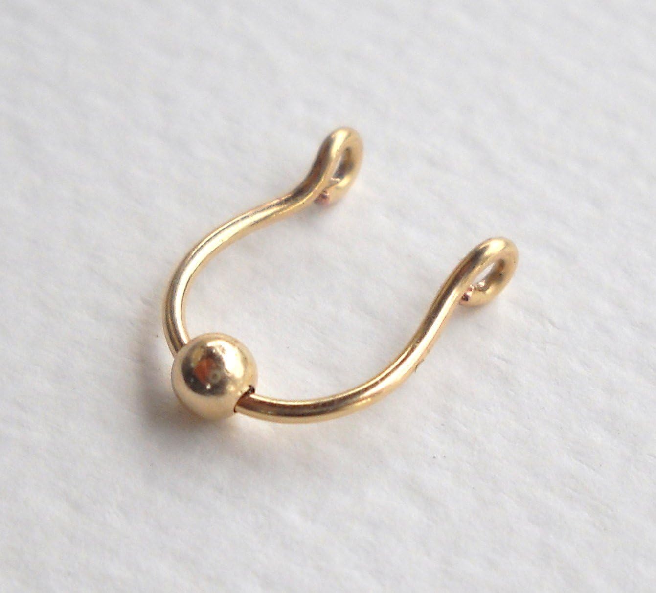 14K Gold Filled Septum Nose Ring Cuff G20