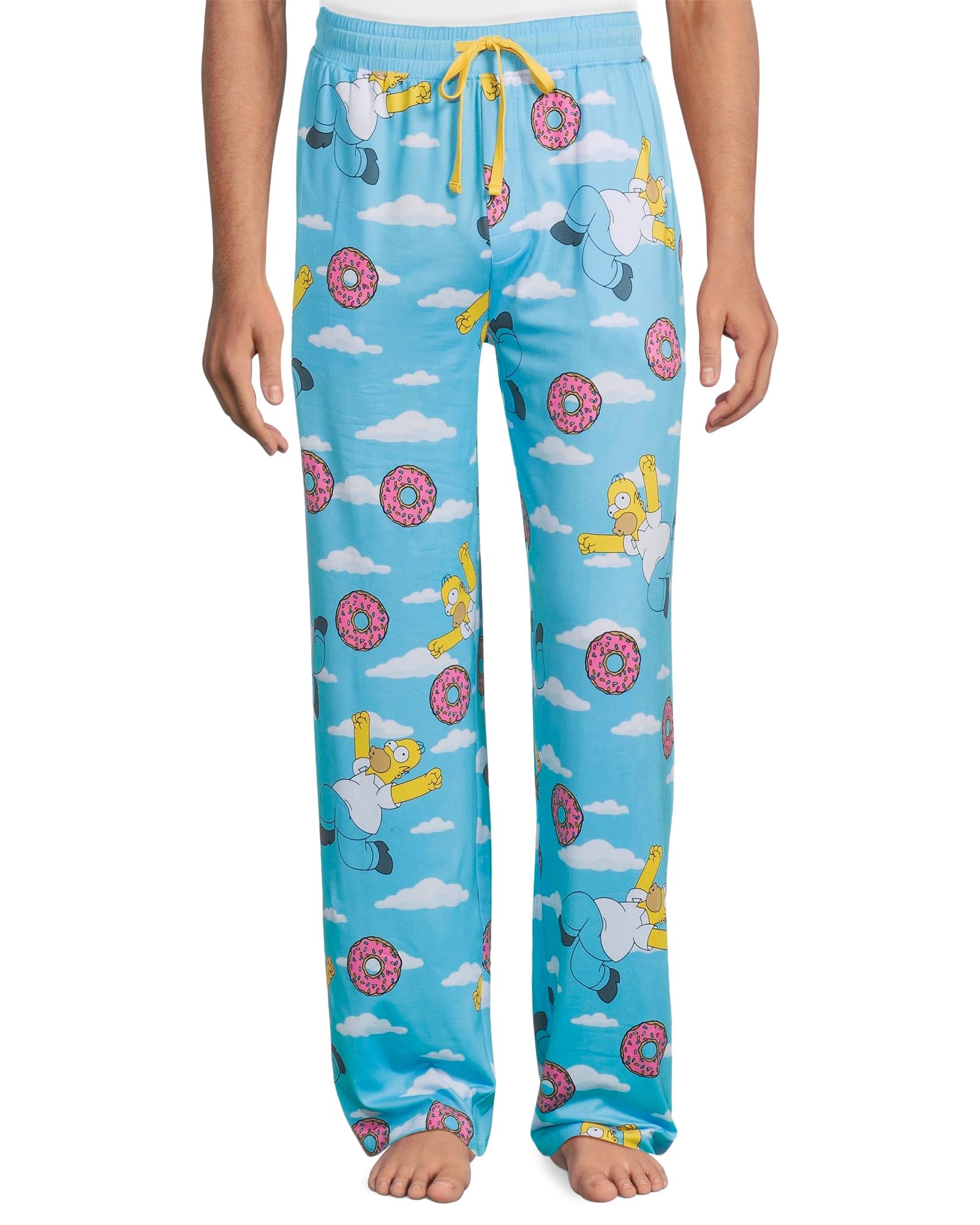 The Simpsons Pajama Pants Men's Homer Simpson Doughnuts Lounge PJ Bottoms