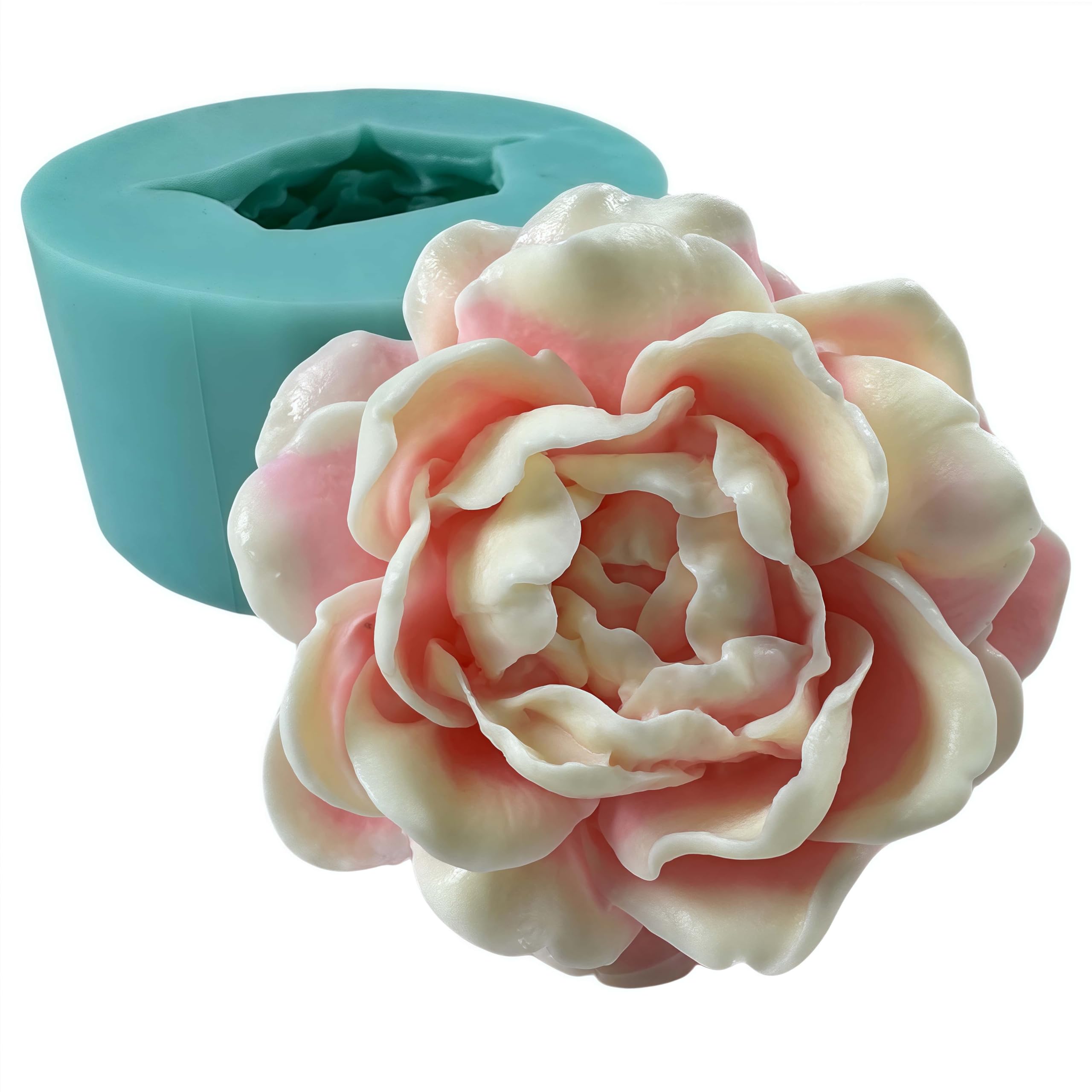 Molde de silicona 3D con diseño de flor de jazmín para mousse, jabón, vela, cera perfumada, chocolate, gelatina, hielo, azúcar, yeso aromático, resina epoxi