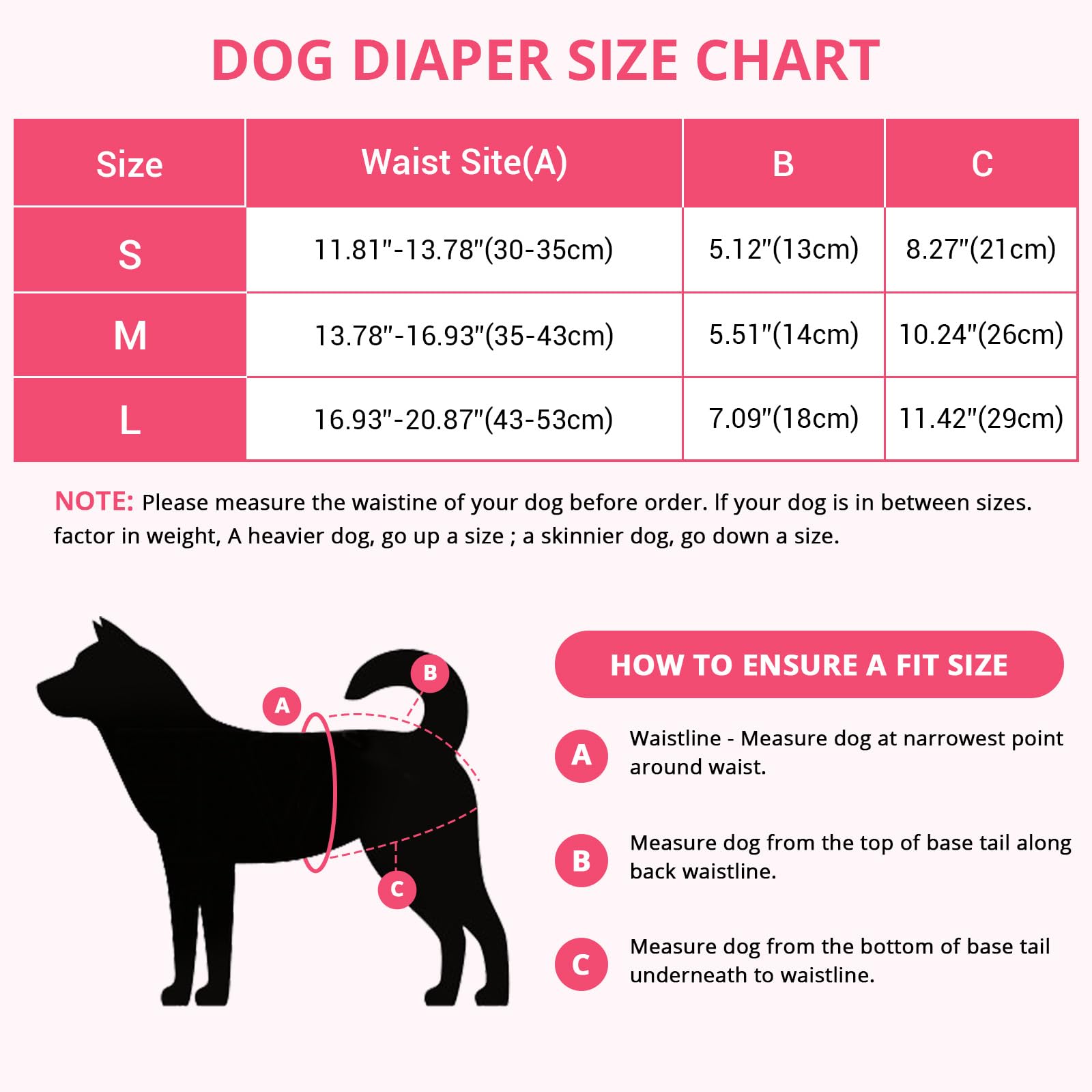 Lyneun 3 Pack Dog Nappies Female with Suspender, Reusable Dog Incontinence Pants - Image 2