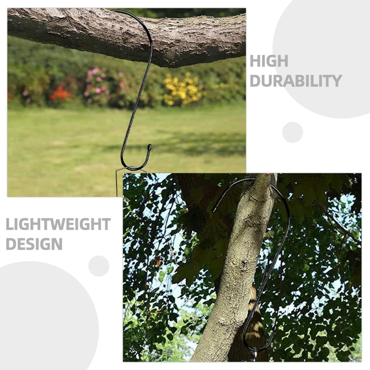 10pcs Multi-Functional Hanging Hooks for Garden Plant Extension Hooks for Bird Feeders and Flower Pots Construction Easy to Use