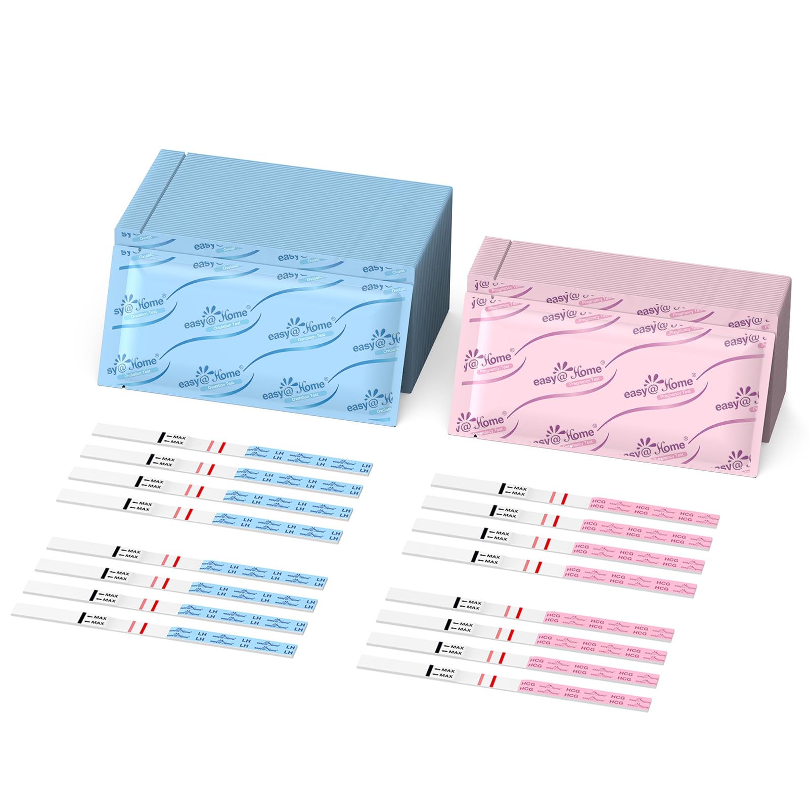 Easy@Home Ovulation and Pregnancy Test Kit: 50 LH and 20 HCG Combo Test Strips Powered by Premom App for Women Trying to Conceive-image-24