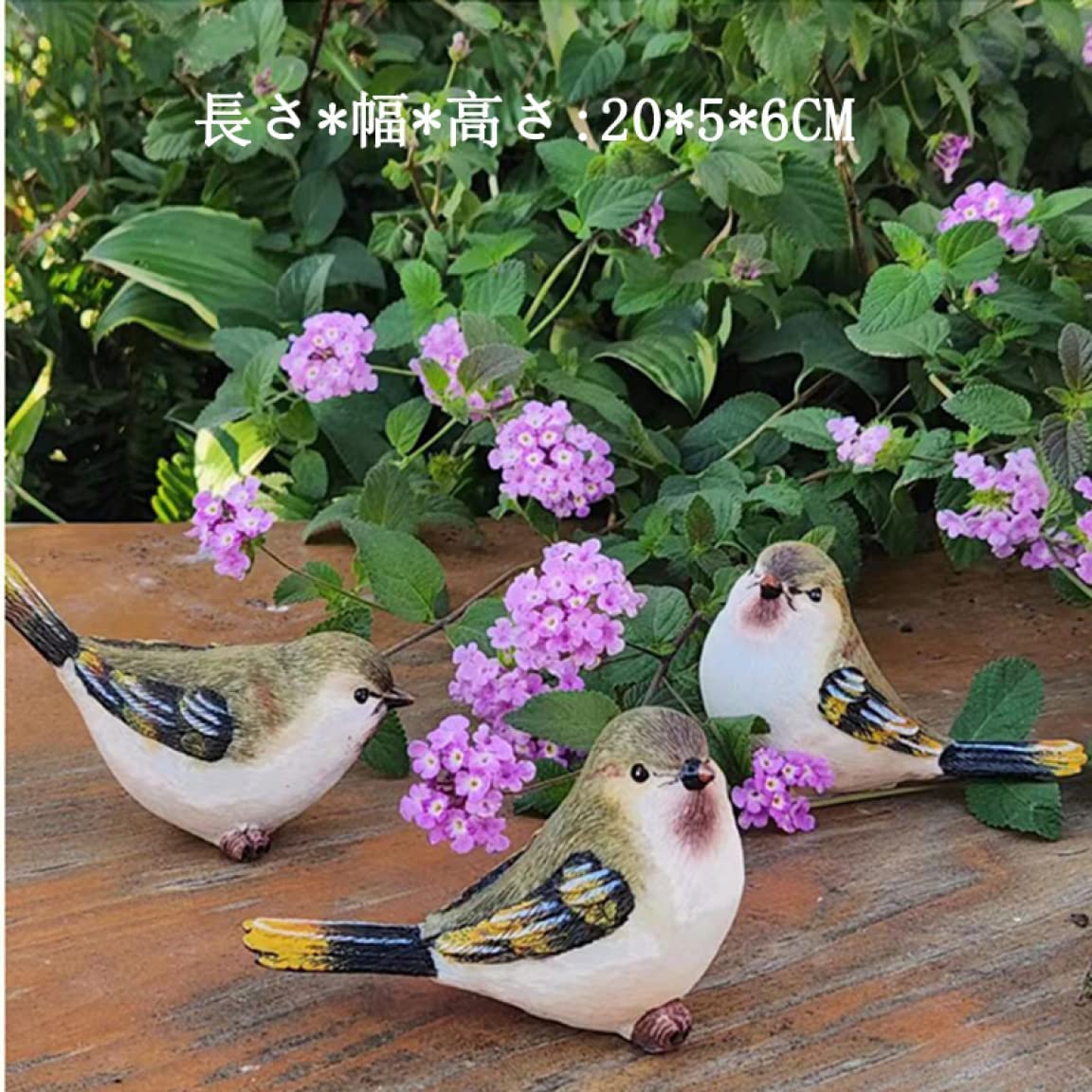 小鳥の置物 3点セット カラフルなインテリア雑貨 Amazon.co.jp: オブジェ 置物 鳥 3羽セット 癒しグッズ ガーデニング