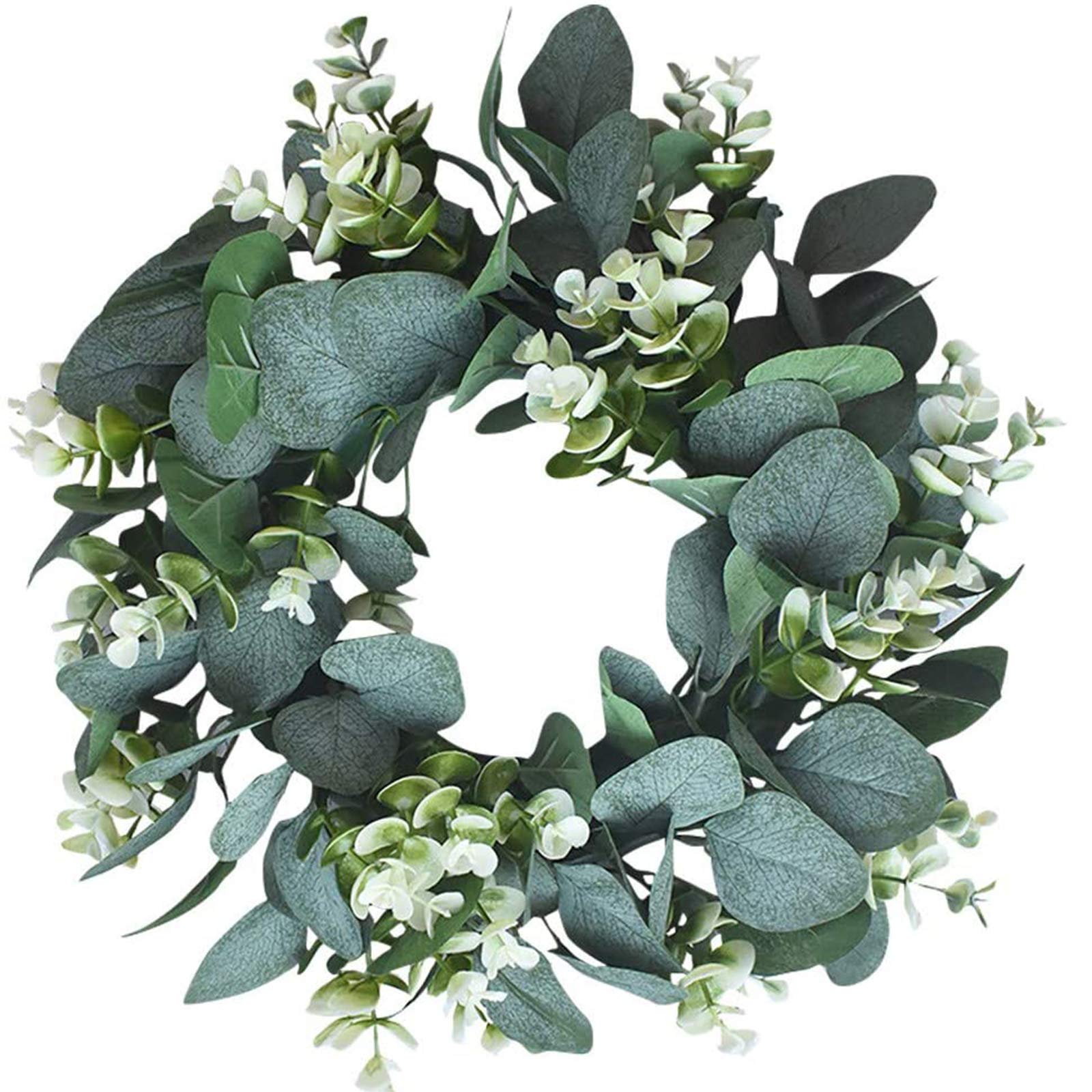 MIAOXIAO Corona De Navidad Puerta Guirnalda de Eucalipto Artificial Simulación Hierba Aldaba Colgante Corona para Boda El Interior O El Exterior De La Decoración De Navidad