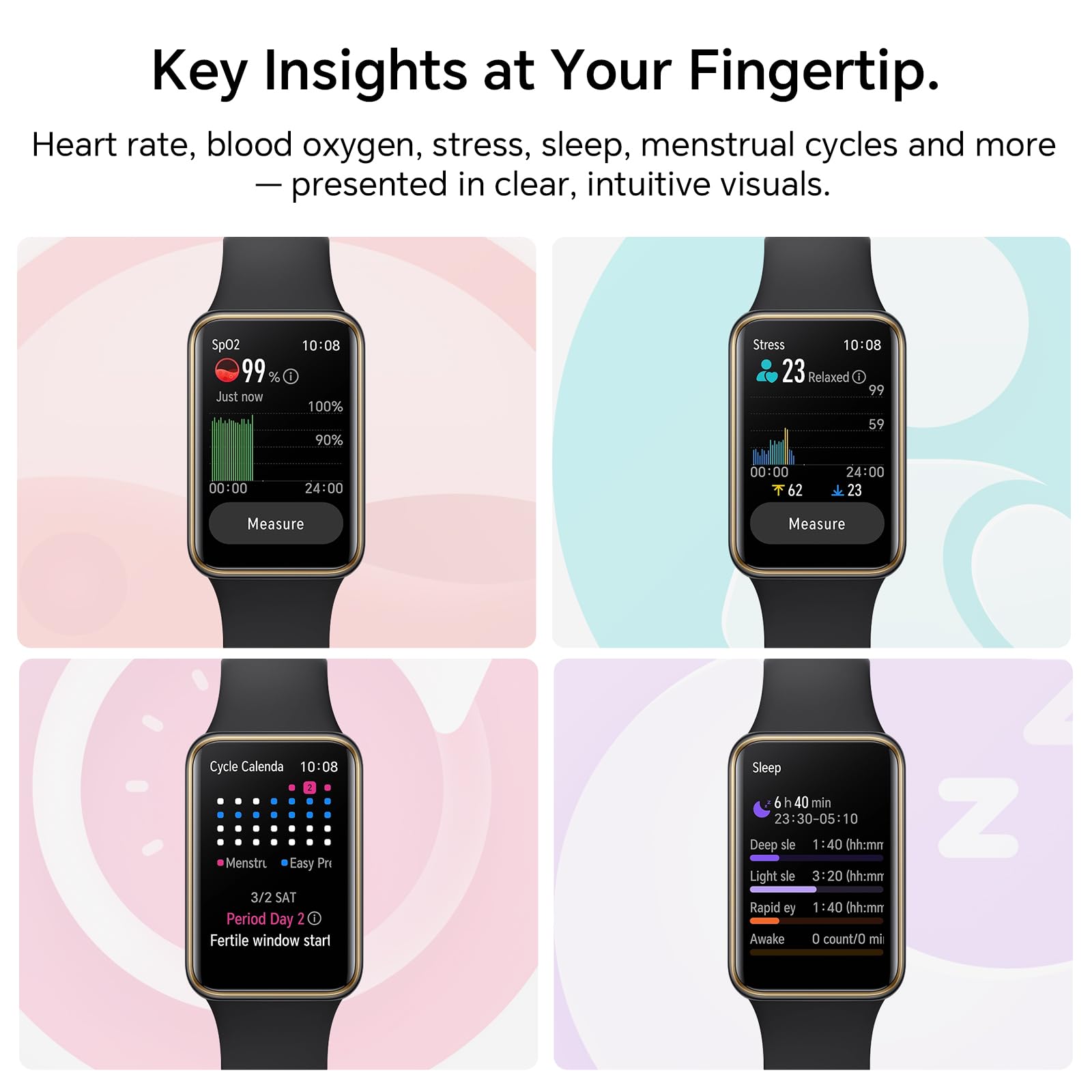 HONOR Band 10 Smartwatch, 96 Modalità Sport, 1.57" 60Hz orologio digitale, 5ATM, 14 Giorni Durata Della Batteria, SpO2, Frequenza Cardiaca, Compatibile con Android e iOS, Nero
