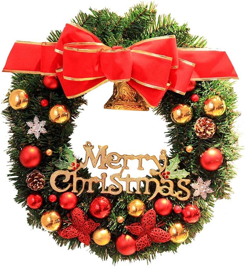 Guirlande de fleurs de Noël FLXHSA artificielle pour décorer sans perdre d'aiguilles