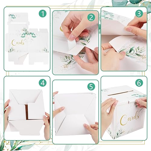 Miniatura 386 de Hxezoc Caja de tarjetas de San Valentín, buzón de cartón para el día de San Valentín para el aula de los niños, día de San Valentín, baby showers