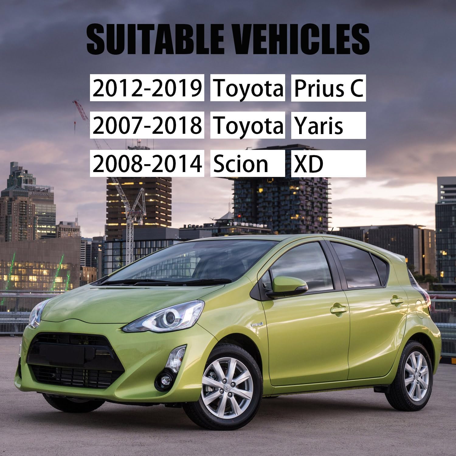 K80879 Front Stabilizer Sway Bar Links Compatible With 2012-2019 Toyota Prius C, 2007-2018 Toyota Yaris, 2008-2014 Scion xD