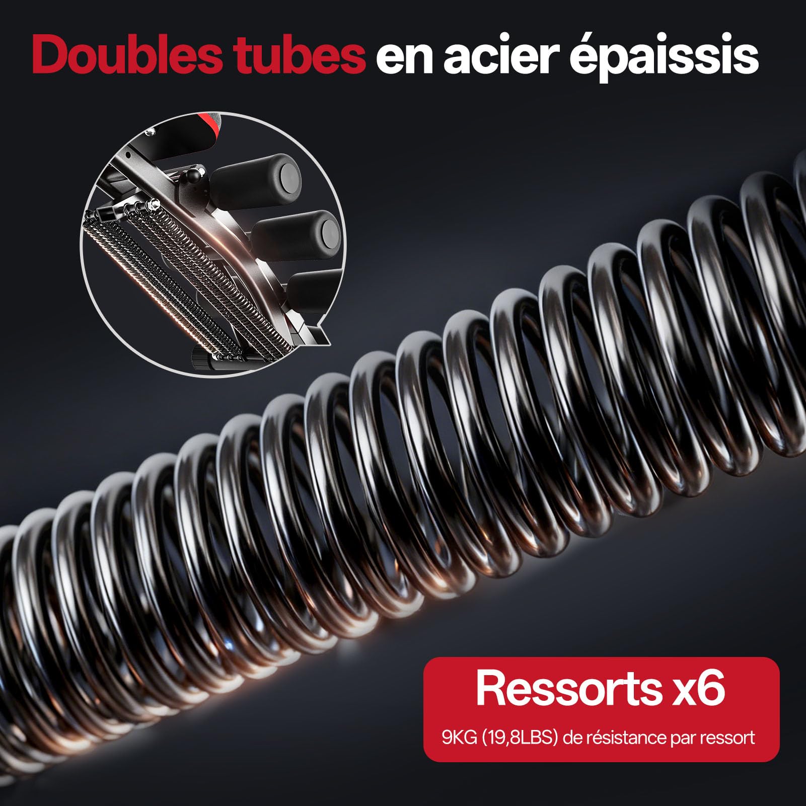 PASYOU Appareil Abdominal avec Bandes Résistantes, Entraîneur Abdominal Pliable Multifonctionnel Réglable, Banc de Musculation 135 kg pour Salle de Sport Maison, Chaise d'Exercice Corps Entier