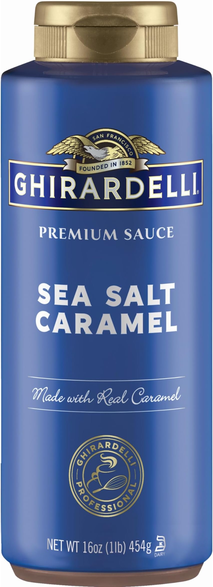 Chocolate Company Sea Salt Caramel Sauce Squeeze Bottle, 16 oz (Pack of 1)