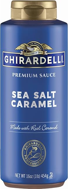 Ghirardelli Bouteille de sauce caramel au sel marin, 16oz