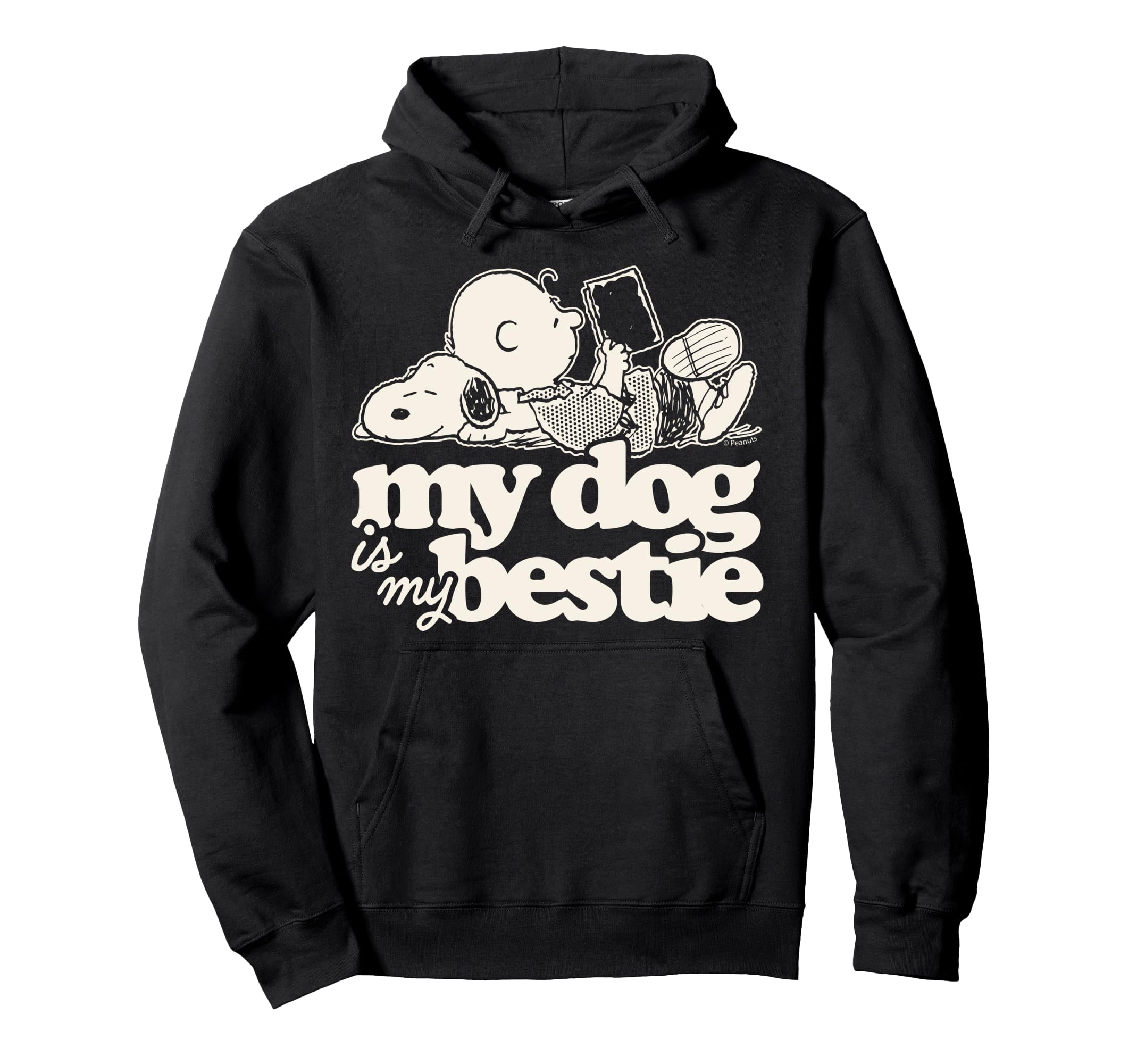 PeanutsSnoopy And Charlie Brown My Dog Is My Bestie Pullover Hoodie