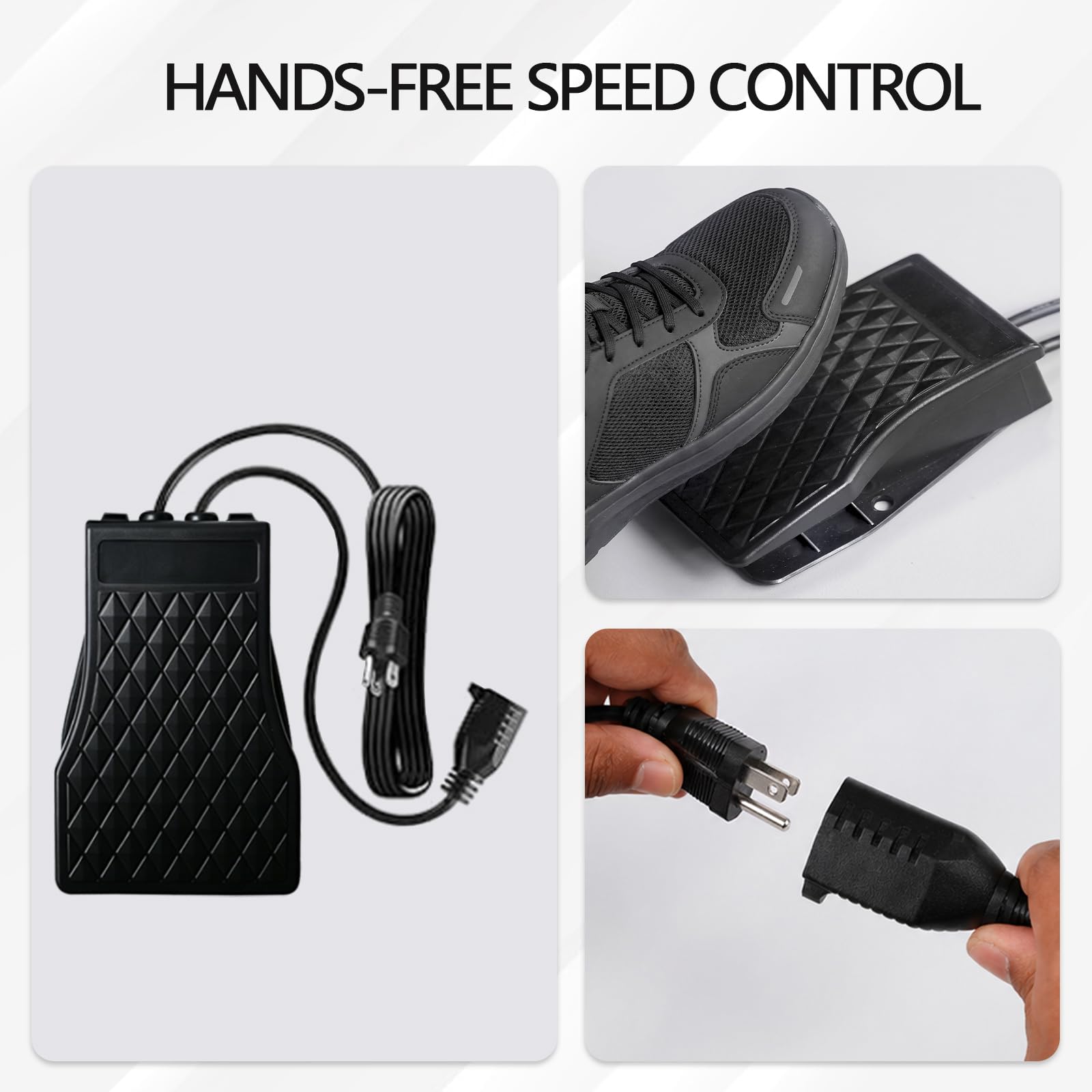 Herramienta giratoria de eje flexible de 1200 W, amoladora colgante de velocidad variable de 30000 RPM con 46 accesorios y pedal de pie, máquina eléctrica de tallado de eje flexible para madera, metal