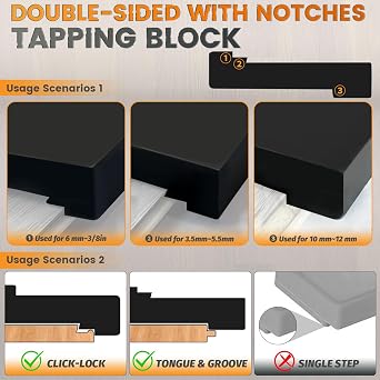 NAACOO Laminate Flooring Tools, Universal 4 in 1 Floor Installation Kit
