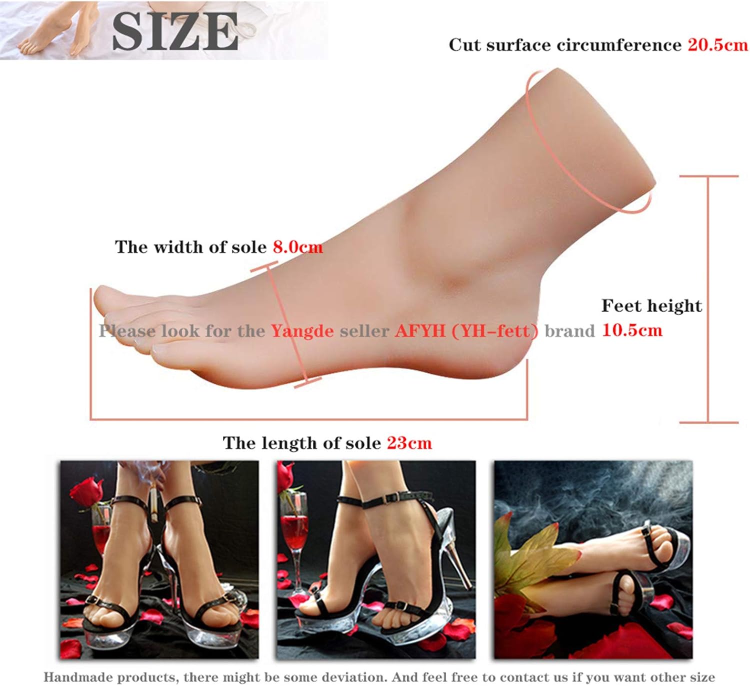 足の模型 シリコン等身大マネキンフット 両足 女性 23cm 足の模型 シリコン等身大マネキンフット 両足 女性 23cm 足の