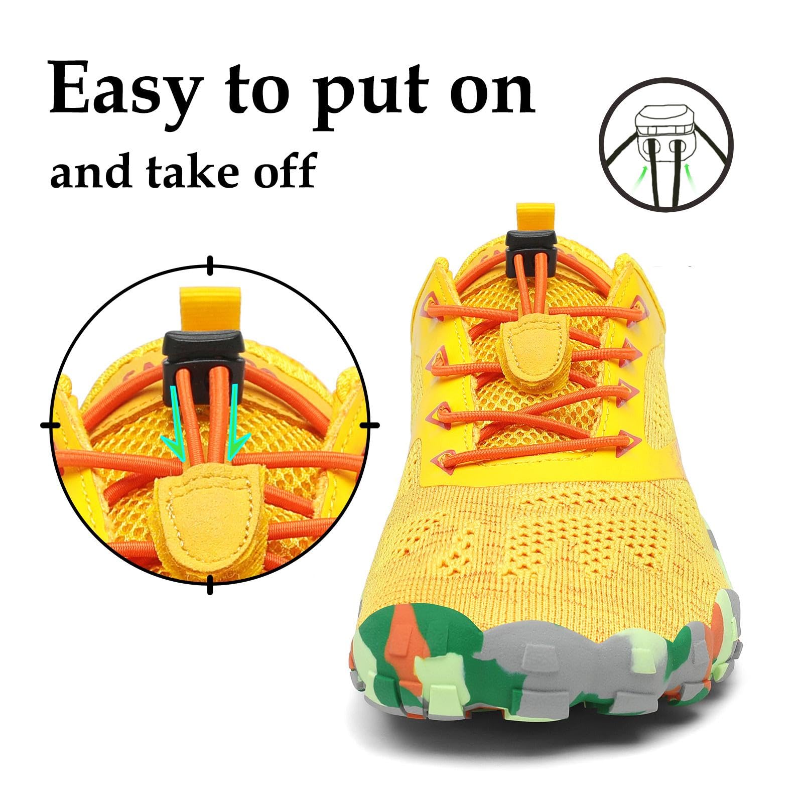 SAGUARO Scarpe Barefoot Minimaliste Uomo Donna - Scarpe Scogli Leggere Traspiranti Antiscivolo - con Padelle Larghe e Zero Gocce