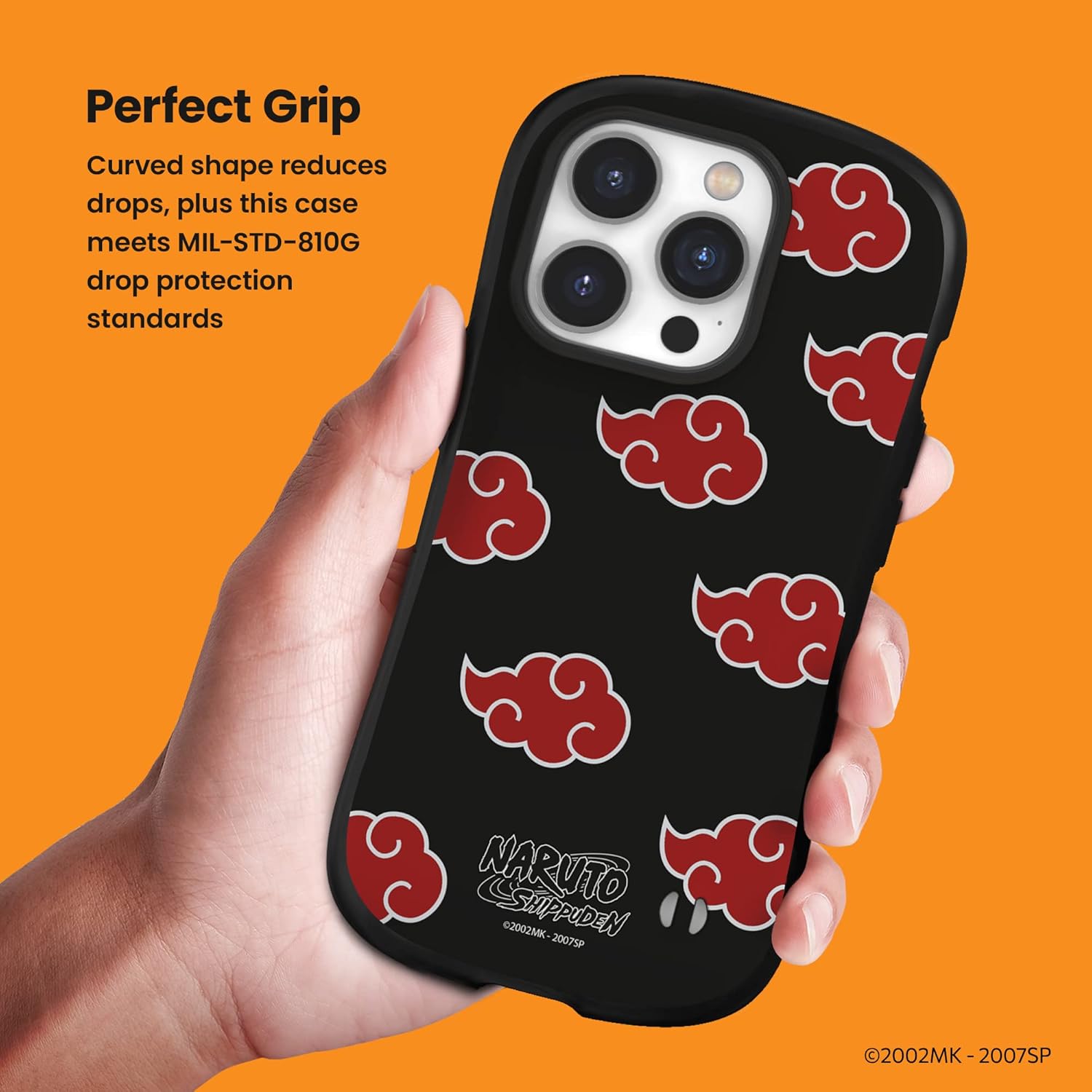 iFace Naruto Shippuden Case for iPhone 14 Pro (6.1 inch) – First Class Shockproof Anime Protective Cell Phone Cover – Akatsuki