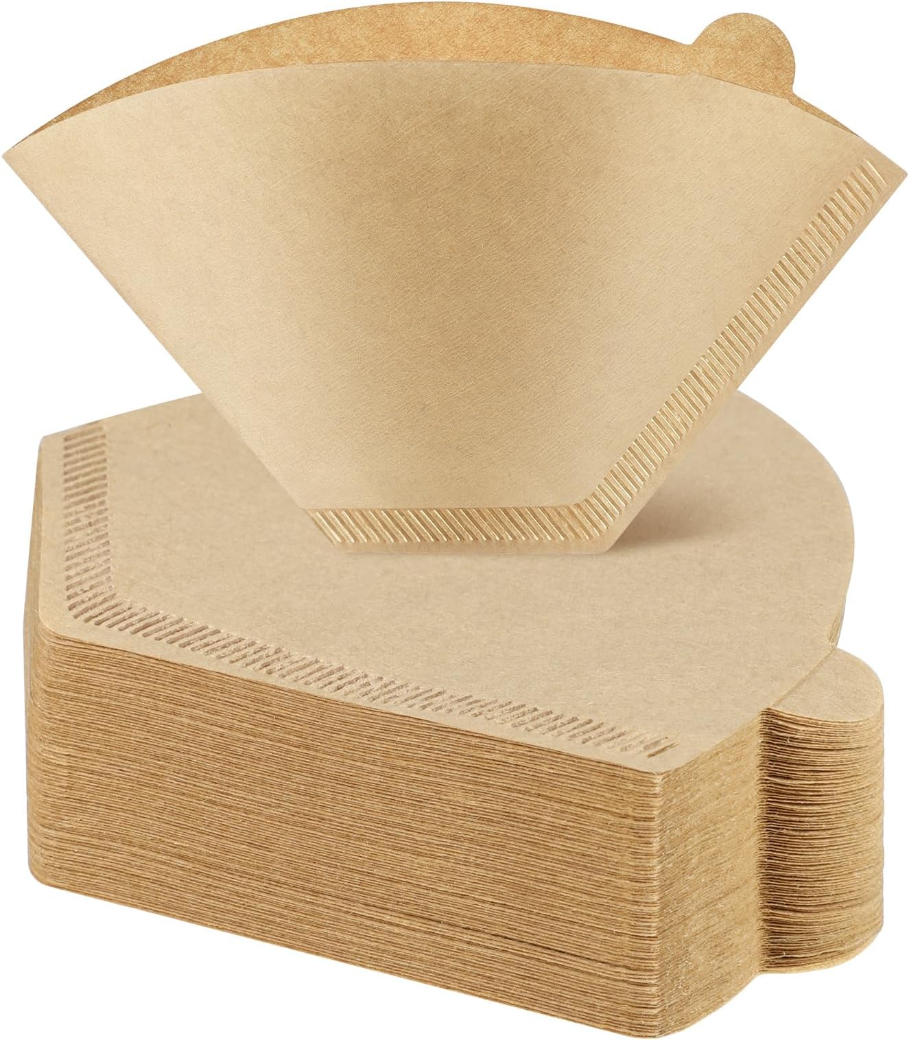 120 Count #4 Cone Coffee Filters 8-12 Cups, Disposable Natural Coffee Filters 4 Cone Paper Unbleached 4 Filters Paper Compatible with Ninja, Drip and Pour Over Coffee Maker