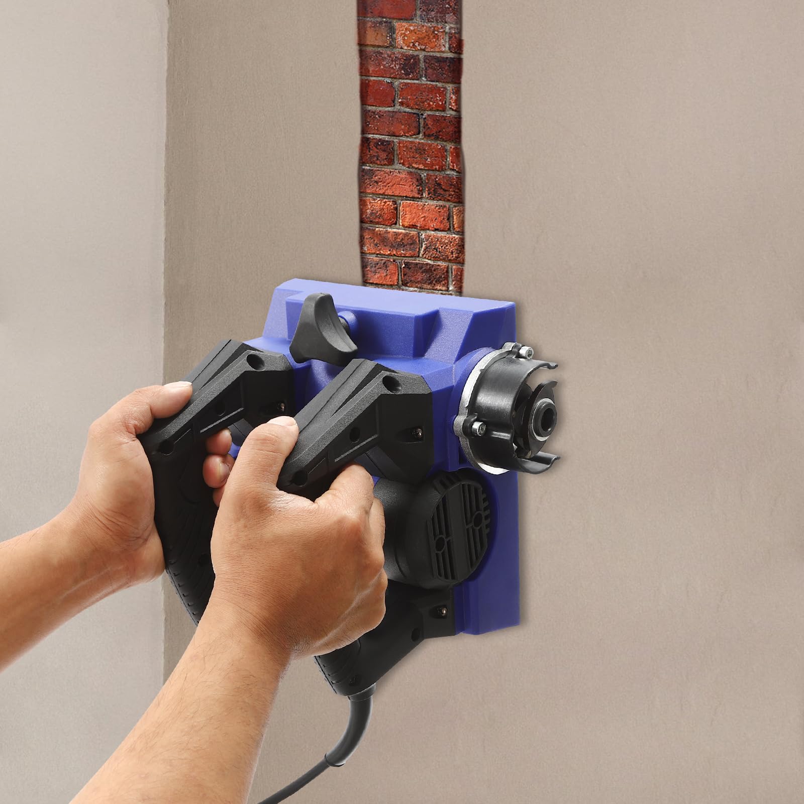 Elektryczna strug ścienny, 1300 W, frezarka renowacyjna, frezarka do betonu, frezarka tynkowa, strug ścienny z 21 ostrzami do szpachli, zdrapywania farby i lakieru