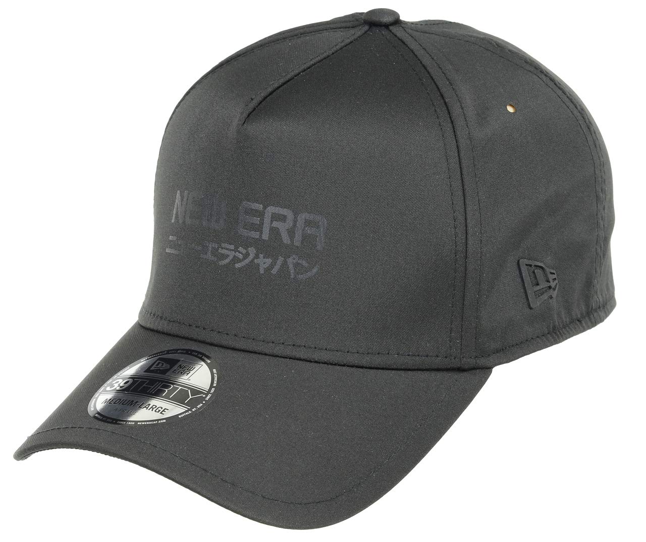 New Era Unisex_Adult Tech Seam 39thirty Ne Blk Cap, Black, M/L