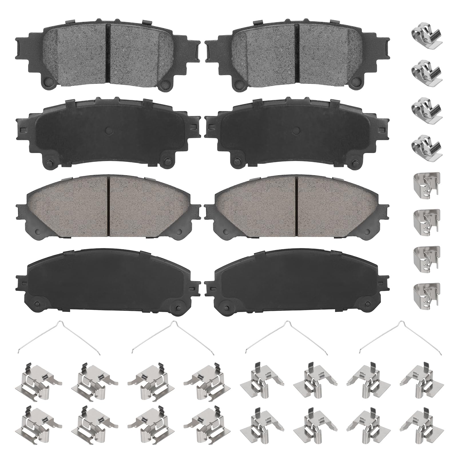 AEagle Front & Rear Ceramic Brake Pads (8PCS)