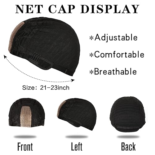 Miniatura 4 de WECAN Peluca marrón para mujer, peluca larga ondulada con reflejos marrones, parte media, mezcla de castaño y rubio, peluca de cabello sintético