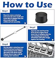 Vista 2 de Herramienta de instalación de rodamiento de levas Herramienta de instalación de rodamiento de levas con caja de almacenamiento Compatible con motor